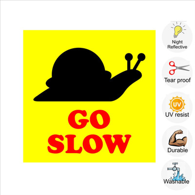 pilot18 GO SLOW Emergency Sign(Reflective Sign)