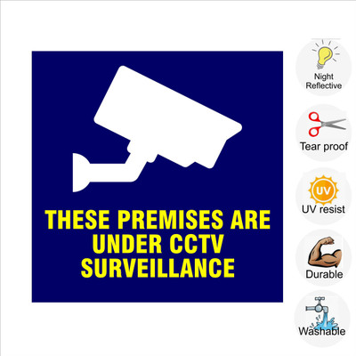 pilot18 THESE PREMISES ARE UNDER CCTV SURVEILLANCE Emergency Sign(Reflective Sign)