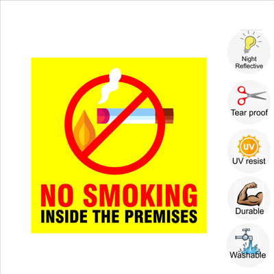 pilot18 NO SMOKING INSIDE THE PREMISES Emergency Sign(Reflective Sign)