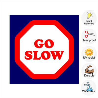 pilot18 GO SLOW Emergency Sign(Reflective Sign)
