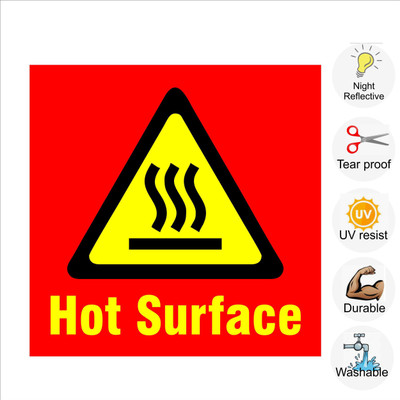 pilot18 Hot Surface Emergency Sign(Reflective Sign)