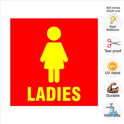 pilot18 LADIES Emergency Sign(Reflective Sign)
