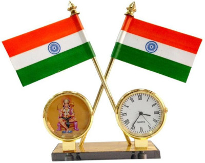 Voyo Voyo® Indian Double Sided Wind Car Dashboard Flag Flag (Rayon) Double Sided Wind Car Dashboard Flag(Rayon)