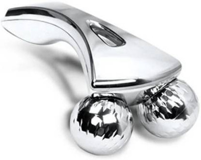 Jay Shree Gopal 23 3D Massager Roller 360 Rotate Face Full Body Shape Skin Lifting Wrinkle Remover Facial Massage Relaxation Tool (Silver, 15.5 x 9.5 x 5 cm) Massager(Silver)