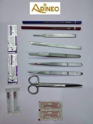 ARINEO SURGICALS MBBS First Year Dissection Box Complete Kit Medical Equipment Combo