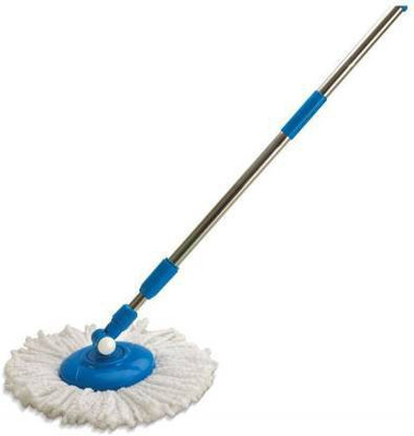 megalink home cleaning Mop Rod 360 Degree With free 1 Refill String Mop (Multicolor) Mop Rod(Multicolor)