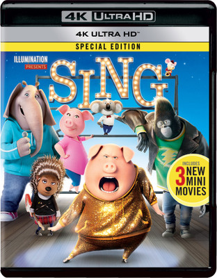Sing (Special Edition) (Includes 3 New Mini Movies) (4K UHD)(4K(UHD) Blu-ray English)
