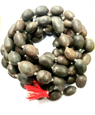 Tapobhumi traders Kamal Gatta / Lotus Seeds mala (108+01) for laxmi pooja and meditation AAA quality Wood Chain