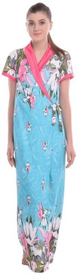 FNKSTYLE Women Robe(Light Blue)