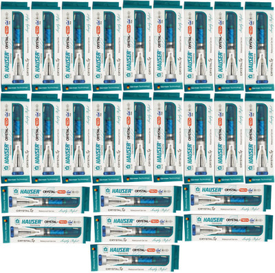 Hauser Germany 25 CRYSTAL TECH GEL PEN Ball Pen(Pack of 25, Ink Color - Multicolor)