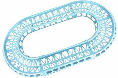 Sage Square Giant Oval Pet Training Runway Exercise Track for Hamster/Dwarf / Gerbil/Mice / Mouse (Blue) (Ball Included) Plastic Training Aid For Mouse
