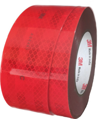 3M High Intensity Reflective 50.8 mm x 15.24 m Red Reflective Tape(Pack of 1)