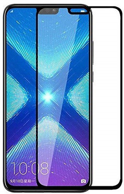 HOBBYTRONICS Edge To Edge Tempered Glass for Honor 8X/Huawei Y9(Pack of 1)