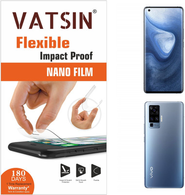 Vatsin Front and Back Screen Guard for Vivo X50 Pro(Pack of 2)