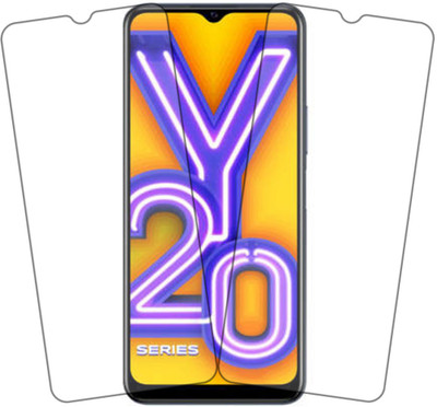 VAlight Tempered Glass Guard for Vivo Y20A(Pack of 2)
