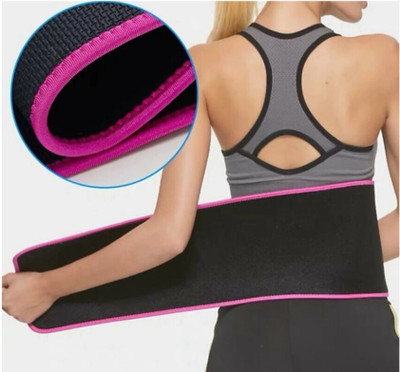 RBS Waist Trimmer Sauna Ab Belt for Women & Men - Waist Trainer Stomach Wrap Back / Lumbar Support(Multicolor)