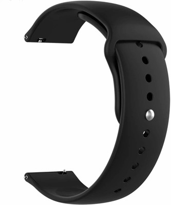 AOnes Silicone Belt Watch Strap for Pebble Matrix Smart Watch Strap(Black)