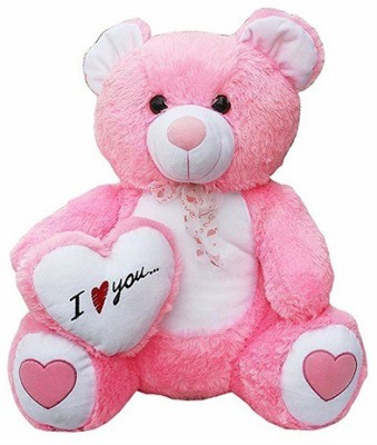 Ktkashish Toys Soft toy pink side heart (55-60)  - 55 cm(Multicolor)