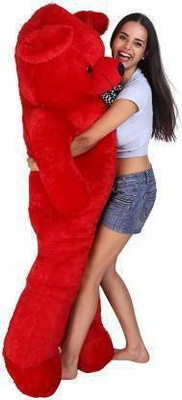 Chief Rate 3 Feet Large (Seeting) Cute Soft Teddy Bear For Gift & Bithday Partys Other - 91.5 cm (Red) - 91.5 cm(Red)