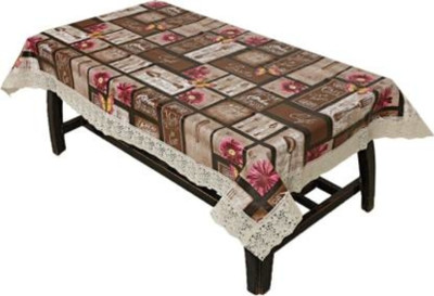 Dakshya Industries Self Design 4 Seater Table Cover(Multicolor, PVC)