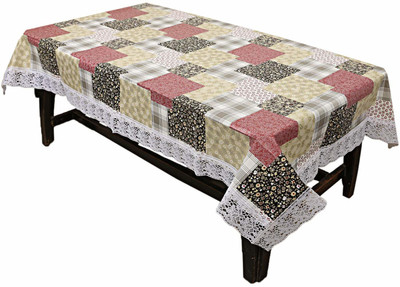 Dakshya Industries Printed 4 Seater Table Cover(Multicolor, PVC)