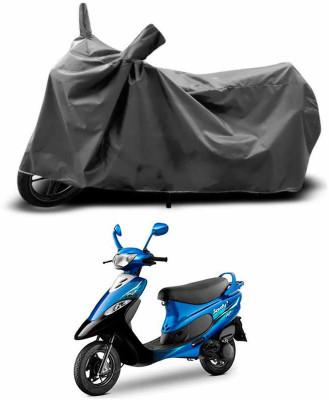 SEBONGO Two Wheeler Cover for TVS(Scooty Pep+, Grey)