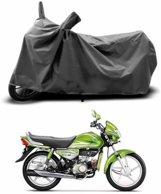 SEBONGO Two Wheeler Cover for Hero(HF Deluxe Eco, Grey)