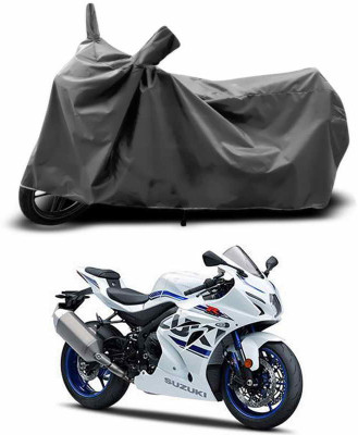 ANTHUB Two Wheeler Cover for Suzuki(GSX, Grey)