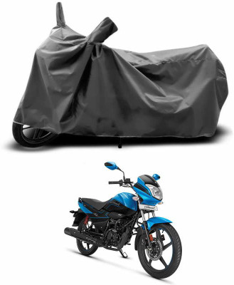 ANTHUB Two Wheeler Cover for Hero(Splendor I Smart, Grey)