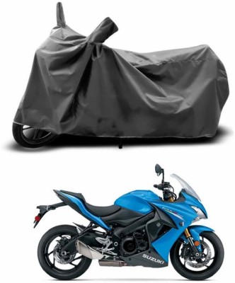 ANTHUB Two Wheeler Cover for Suzuki(GSX, Grey)