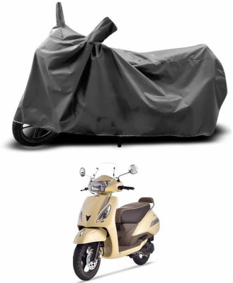 Rhtdmm Waterproof Two Wheeler Cover for TVS(Jupiter, Grey)