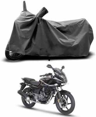 SEBONGO Two Wheeler Cover for Bajaj(Pulsar 220 DTS-i, Grey)