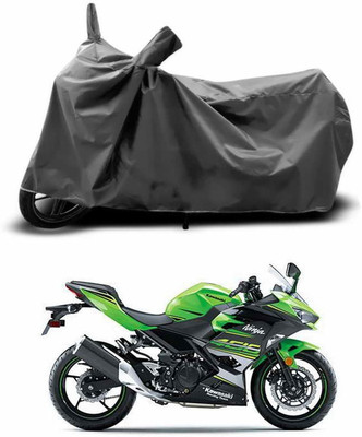ANTHUB Two Wheeler Cover for Kawasaki(Ninja, Grey)