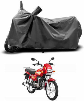 SEBONGO Two Wheeler Cover for Hero(Splendor Plus, Grey)