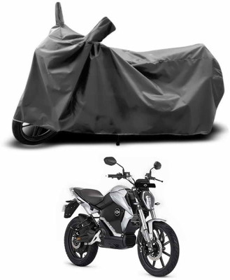 SEBONGO Two Wheeler Cover for Revolt(RV 300, Grey)
