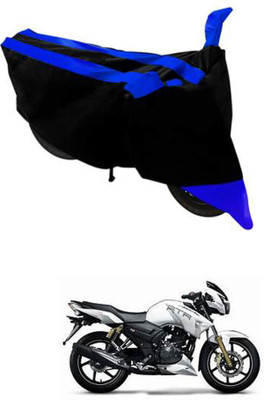 RONISH Waterproof Two Wheeler Cover for TVS(Apache RTR 180, Black, Blue)