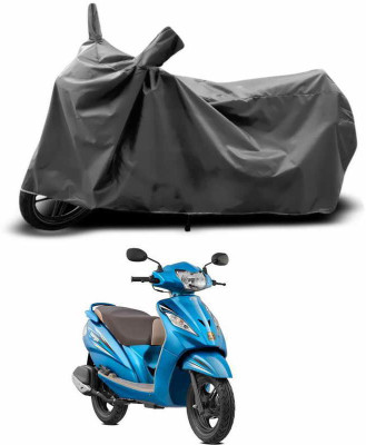 SEBONGO Two Wheeler Cover for TVS(Wego, Grey)