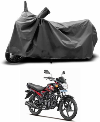 ANTHUB Two Wheeler Cover for Suzuki(Hayate, Grey)