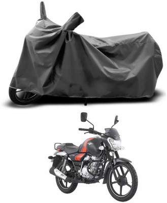 SEBOMGO Waterproof Two Wheeler Cover for Bajaj(V12, Grey)