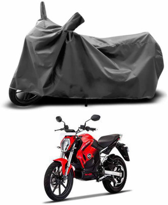 SEBONGO Two Wheeler Cover for Revolt(RV 400, Grey)