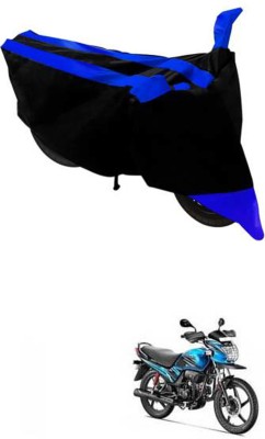 RONISH Waterproof Two Wheeler Cover for Hero(Passion Pro TR, Black, Blue)