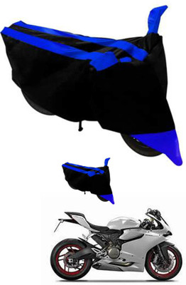 RONISH Waterproof Two Wheeler Cover for Ducati(899 Panigale, Black, Blue)