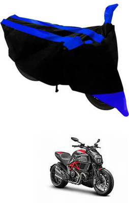 RONISH Waterproof Two Wheeler Cover for Ducati(Diavel, Black, Blue)