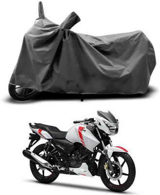 SEBONGO Two Wheeler Cover for TVS(Apache RTR 160, Grey)