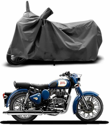 ANTHUB Two Wheeler Cover for Royal Enfield(Bullet 350, Grey)