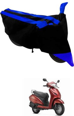 RONISH Two Wheeler Cover for Honda(Activa 3G, Black, Blue)