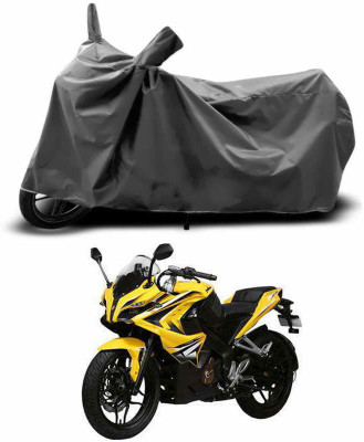 SEBONGO Two Wheeler Cover for Bajaj(Pulsar 200 NS DTS-i, Grey)