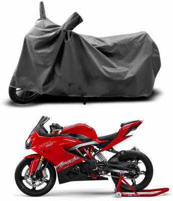 SEBONGO Two Wheeler Cover for TVS(Apache RR 310, Grey)