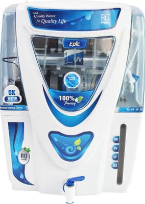 AQUA Epic Model RO+UV+UF+TDS+Copper Filter 12 L RO + UV + UF + TDS Water Purifier