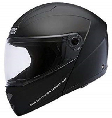 STUDDS Ninja Elite Black/C.StripW.C.V(L) Motorsports Helmet(Black)